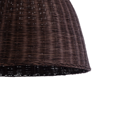 GLOBOSTAR® BAHAMAS 01368 Boho Κρεμαστό Φωτιστικό Οροφής με Ντουί 1 x E27 AC 220-240V IP20 - Καφέ - Μ45 x Π45 x Υ45cm