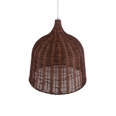 GLOBOSTAR® BAHAMAS 01369 Boho Κρεμαστό Φωτιστικό Οροφής με Ντουί 1 x E27 AC 220-240V IP20 - Καφέ - Μ60 x Π60 x Υ60cm