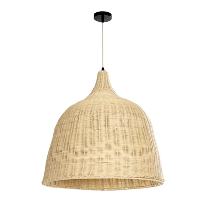 GLOBOSTAR® BAHAMAS 01370 Boho Κρεμαστό Φωτιστικό Οροφής με Ντουί 1 x E27 AC 220-240V IP20 - Μπεζ - Μ60 x Π60 x Υ60cm