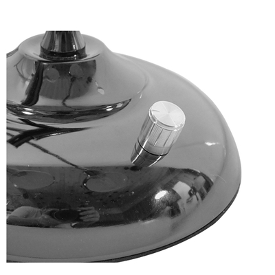 GloboStar® OFFICE 01392 Μοντέρνο Επιτραπέζιο Φωτιστικό Πορτατίφ Μονόφωτο 1 x E27 IP20 Μαύρο Μέταλλο - Μ12 x Π12 x Υ80cm