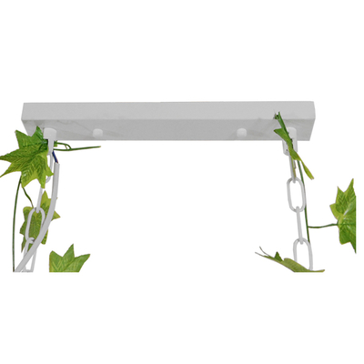 GLOBOSTAR® NEST 01403 Vintage Κρεμαστό Φωτιστικό Οροφής με Ντουί 4 x E27 AC 220-240V IP20 - Λευκό & Πράσινο - Μ103 x Π34 x Υ36.5cm