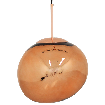 GLOBOSTAR® DIXAR 01465 Μοντέρνο Κρεμαστό Φωτιστικό Οροφής με Ντουί 1 x E27 AC 220-240V IP20 - Χάλκινο Φιμέ - Μ36 x Π36 x Υ45cm