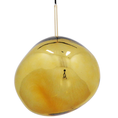 GLOBOSTAR® DIXAR 01466 Μοντέρνο Κρεμαστό Φωτιστικό Οροφής με Ντουί 1 x E27 AC 220-240V IP20 - Χρυσό - Μ36 x Π36 x Υ45cm