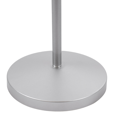 GLOBOSTAR® AUDREY 01469 Vintage Επιδαπέδιο Φωτιστικό με Ντουί 1 x E27 AC 220-240V IP20 - Ασημί - Μ15 x Π15 x Υ190cm