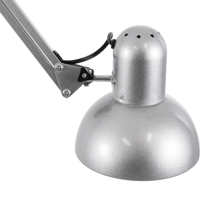 GLOBOSTAR® AUDREY 01469 Vintage Επιδαπέδιο Φωτιστικό με Ντουί 1 x E27 AC 220-240V IP20 - Ασημί - Μ15 x Π15 x Υ190cm