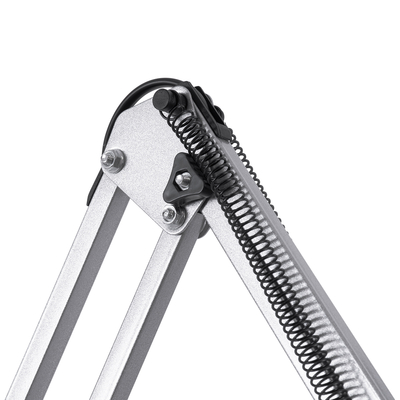 GLOBOSTAR® AUDREY 01469 Vintage Επιδαπέδιο Φωτιστικό με Ντουί 1 x E27 AC 220-240V IP20 - Ασημί - Μ15 x Π15 x Υ190cm