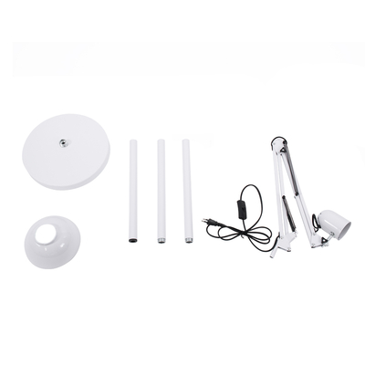 GLOBOSTAR® AUDREY 01471 Vintage Επιδαπέδιο Φωτιστικό με Ντουί 1 x E27 AC 220-240V IP20 - Λευκό - Μ15 x Π15 x Υ190cm