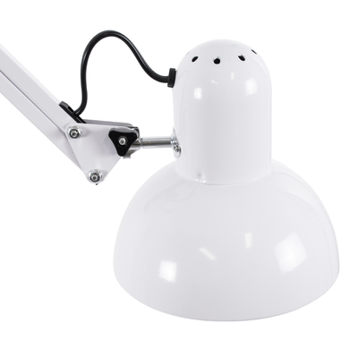 GLOBOSTAR® AUDREY 01471 Vintage Επιδαπέδιο Φωτιστικό με Ντουί 1 x E27 AC 220-240V IP20 - Λευκό - Μ15 x Π15 x Υ190cm