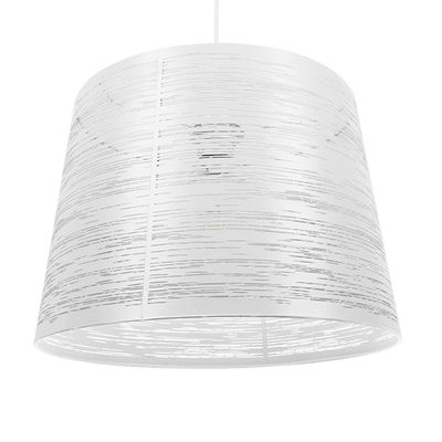 GLOBOSTAR® ACCADEMIA 01557 Μοντέρνο Κρεμαστό Φωτιστικό Οροφής με Ντουί 1 x E27 AC 220-240V IP20 - Λευκό - Μ35 x Π35 x Υ25cm