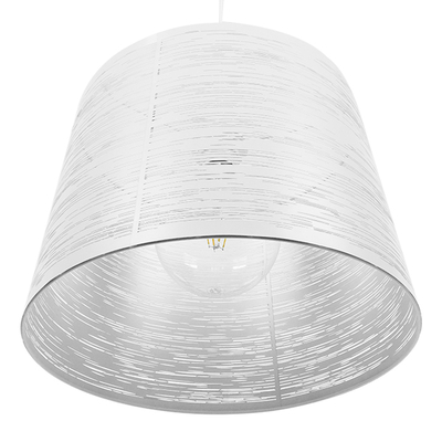 GLOBOSTAR® ACCADEMIA 01557 Μοντέρνο Κρεμαστό Φωτιστικό Οροφής με Ντουί 1 x E27 AC 220-240V IP20 - Λευκό - Μ35 x Π35 x Υ25cm