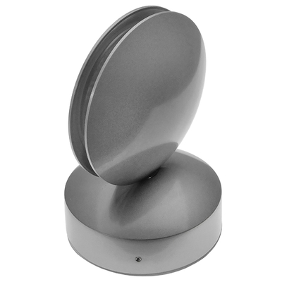 GLOBOSTAR® SEPTUM 93066 Μοντέρνο Φωτιστικό Τοίχου - Απλίκα LED 9W 1440lm 1° AC 220-240V IP44 Ψυχρό Λευκό 6000K - CREE XPE Chip & TÜV SÜD Driver - Γκρι Ανθρακί Ματ - Μ12 x Π11 x Υ17cm - 5 Χρόνια Εγγύηση