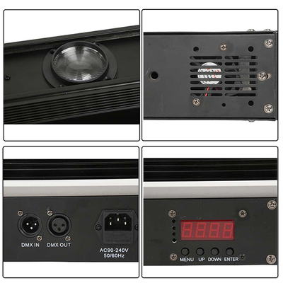 GLOBOSTAR® BAR 51132 Stage Κινούμενη Ρομποτική Κεφαλή Super Beam LED 160W 8° AC 220-240V IP20 8 x 20W CREE Chip Πολύχρωμο RGBW Dimmable DMX512 Protocol 9/38 Channels - Μ110 x Π13.2 x Υ15.5cm - 2 Χρόνια Εγγύηση