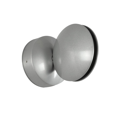 GLOBOSTAR® SEPTUM 93067 Μοντέρνο Φωτιστικό Τοίχου - Απλίκα LED 9W 1150lm 1° AC 220-240V IP44 Μπλε - CREE XPE Chip & TÜV SÜD Driver - Γκρι Ανθρακί Ματ - Μ12 x Π11 x Υ17cm - 5 Χρόνια Εγγύηση