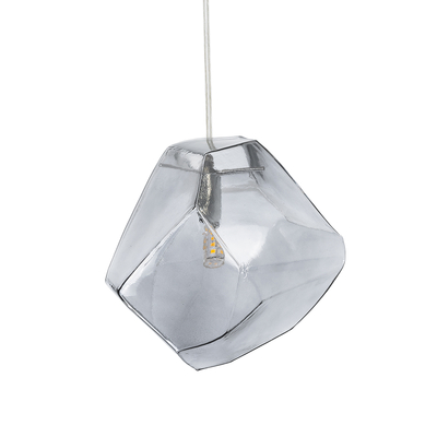 GLOBOSTAR® RINA 01307 Μοντέρνο Κρεμαστό Φωτιστικό Οροφής με Ντουί 1 x G9 AC 220-240V IP20 - Γκρι - Μ16 x Π16 x Υ17cm