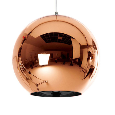 GLOBOSTAR® INFINITA 01310 Μοντέρνο Κρεμαστό Φωτιστικό Οροφής με Ντουί 1 x E27 AC 220-240V IP20 - Χάλκινο - Μ30 x Π30 x Υ27cm