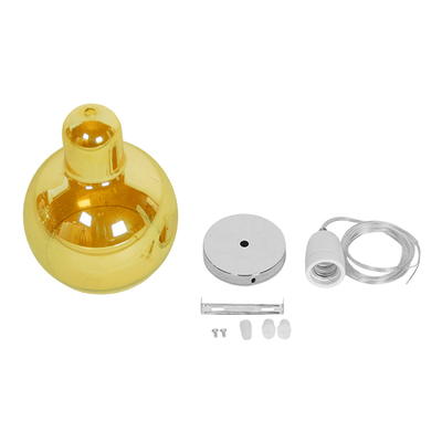 GLOBOSTAR® LUCREZIA 01315 Μοντέρνο Κρεμαστό Φωτιστικό Οροφής με Ντουί 1 x E27 AC 220-240V IP20 - Μελί - Μ18 x Π18 x Υ23cm