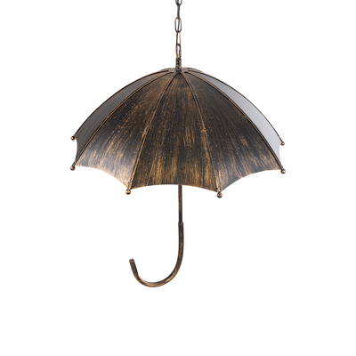 GLOBOSTAR® UMBRELLA 01406 Vintage Κρεμαστό Φωτιστικό Οροφής με Ντουί 5 x E27 AC 220-240V IP20 - Χάλκινο - Μ60 x Π60 x Y65cm