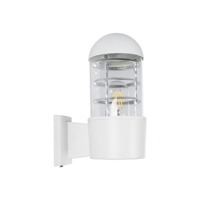 GLOBOSTAR® NEWI 01418 Μοντέρνο Φωτιστικό Τοίχου - Απλίκα με Ντουί 1 x E27 AC 220-240V IP20 - Λευκό - Μ11 x Π17 x Υ25cm