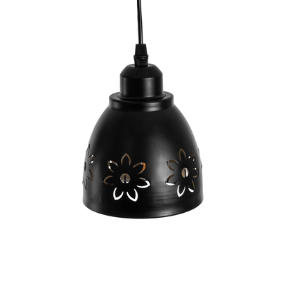 GLOBOSTAR® COOLIE 01479 Μοντέρνο Κρεμαστό Φωτιστικό Οροφής με Ντουί 1 x E27 AC 220-240V IP20 - Μαύρο & Χρυσό - Μ12.5 x Π12.5 x Υ11.5cm