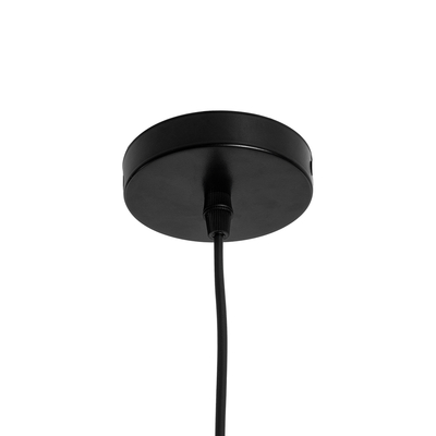 GLOBOSTAR® COOLIE 01482 Μοντέρνο Κρεμαστό Φωτιστικό Οροφής με Ντουί 1 x E27 AC 220-240V IP20 - Μαύρο & Ασημί - Μ12.5 x Π12.5 x Υ11.5cm