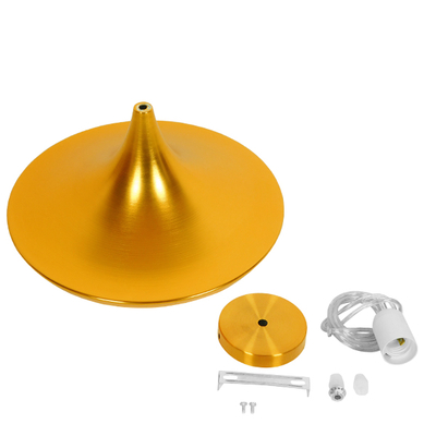 GLOBOSTAR® SHANGHAI 01545 Μοντέρνο Κρεμαστό Φωτιστικό Οροφής με Ντουί 1 x E27 AC 220-240V IP20 - Χρυσό - Μ37 x Π37 x Υ20cm