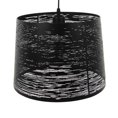 GLOBOSTAR® ACCADEMIA 01556 Μοντέρνο Κρεμαστό Φωτιστικό Οροφής με Ντουί 1 x E27 AC 220-240V IP20 - Μαύρο - Μ35 x Π35 x Υ25cm