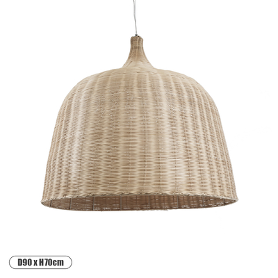 GLOBOSTAR® BAHAMAS 01570 Boho Κρεμαστό Φωτιστικό Οροφής με Ντουί 1 x E27 AC 220-240V IP20 - Μπεζ - Μ90 x Π90 x Y70cm