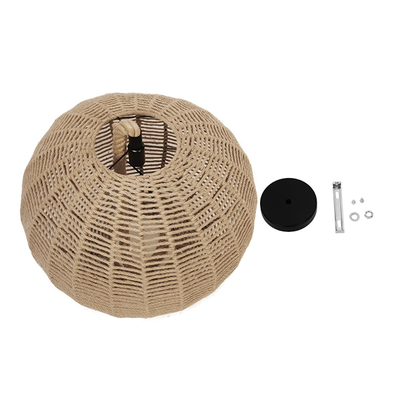 GLOBOSTAR® MANDALA 01593 Vintage Κρεμαστό Φωτιστικό Οροφής με Ντουί 1 x E27 AC 220-240V IP20 - Μπεζ - Μ60 x Π60 x Υ45cm