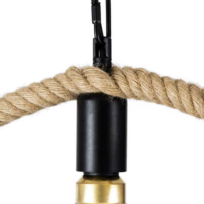 GLOBOSTAR® BELLE 01597 Vintage Κρεμαστό Φωτιστικό Οροφής με Ντουί 1 x E27 AC 220-240V IP20 - Μπεζ - Μ56 x Π56 x Y58cm