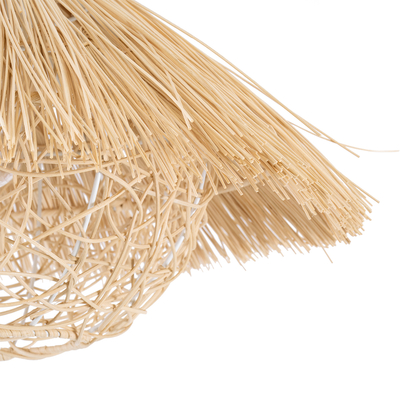 GLOBOSTAR® CHEOPE 01599 Boho Κρεμαστό Φωτιστικό Οροφής με Ντουί 1 x E27 AC 220-240V IP20 - Μπεζ - Μ45 x Π45 x Υ35cm