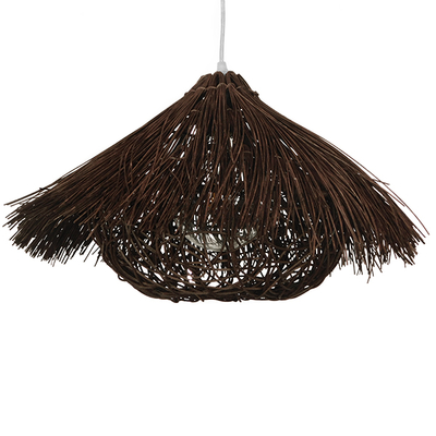 GLOBOSTAR® CHEOPE 01600 Boho Κρεμαστό Φωτιστικό Οροφής με Ντουί 1 x E27 AC 220-240V IP20 - Καφέ - Μ50 x Π50 x Y30cm