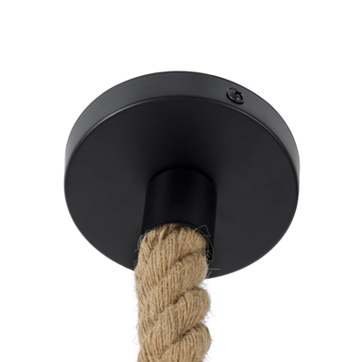 GLOBOSTAR® SOLITARIO 01606 Boho Κρεμαστό Φωτιστικό Οροφής με Ντουί 1 x E27 AC 220-240V IP20 - Μπεζ - Μ36 x Π36 x Y30cm