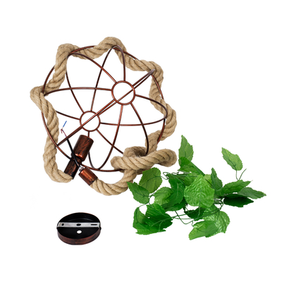 GLOBOSTAR® BRADLEY 01660 Vintage Κρεμαστό Φωτιστικό Οροφής με Ντουί 1 x E27 AC 220-240V IP20 - Πολύχρωμο - Μ33 x Π33 x Y33cm