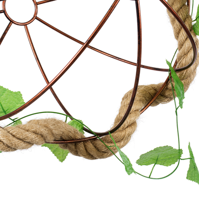 GLOBOSTAR® BRADLEY 01661 Vintage Κρεμαστό Φωτιστικό Οροφής με Ντουί 1 x E27 AC 220-240V IP20 - Πολύχρωμο - Μ42 x Π42 x Y42cm