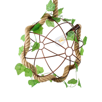 GLOBOSTAR® BRADLEY 01661 Vintage Κρεμαστό Φωτιστικό Οροφής με Ντουί 1 x E27 AC 220-240V IP20 - Πολύχρωμο - Μ42 x Π42 x Y42cm