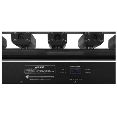 Επαγγελματική Μπάρα Laser με 6x300mw/638nm Κεφαλές 230V 3° DMX512 Κόκκινο GloboStar 51133