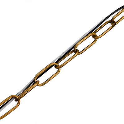 GLOBOSTAR® ETOILE 00987 Vintage Κρεμαστό Φωτιστικό Οροφής με Ντουί 1 x E27 AC 220-240V IP20 - Μπρούτζινο Εφέ Σκουριάς & Μελί - Μ28 x Π28 x Y38cm