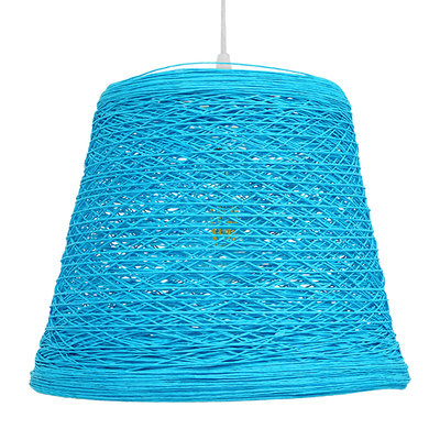 GLOBOSTAR® PLAYROOM 00995 Vintage Κρεμαστό Φωτιστικό Οροφής με Ντουί 1 x E27 AC 220-240V IP20 - Μπλε - Μ32 x Π32 x Υ27cm