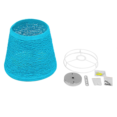 GLOBOSTAR® PLAYROOM 00995 Vintage Κρεμαστό Φωτιστικό Οροφής με Ντουί 1 x E27 AC 220-240V IP20 - Μπλε - Μ32 x Π32 x Υ27cm