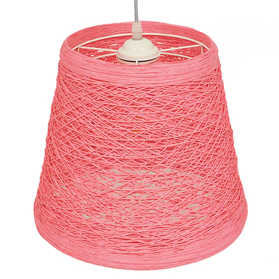 GLOBOSTAR® PLAYROOM 00996 Vintage Κρεμαστό Φωτιστικό Οροφής με Ντουί 1 x E27 AC 220-240V IP20 - Ροζ - Μ32 x Π32 x Υ27cm