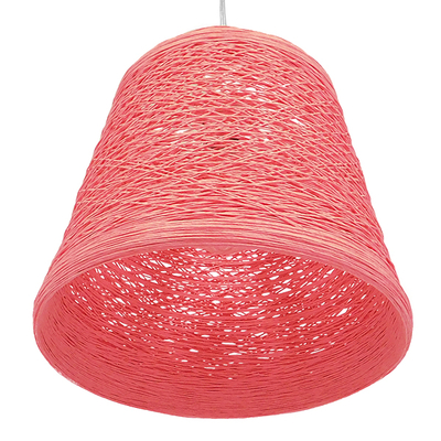 GLOBOSTAR® PLAYROOM 00996 Vintage Κρεμαστό Φωτιστικό Οροφής με Ντουί 1 x E27 AC 220-240V IP20 - Ροζ - Μ32 x Π32 x Υ27cm