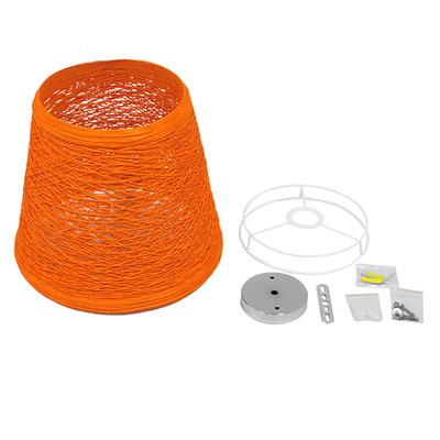 GLOBOSTAR® PLAYROOM 00997 Vintage Κρεμαστό Φωτιστικό Οροφής με Ντουί 1 x E27 AC 220-240V IP20 - Πορτοκαλί - Μ32 x Π32 x Υ27cm