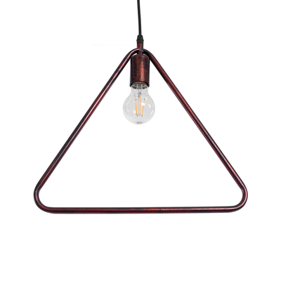 GLOBOSTAR® DELTA 01581 Μοντέρνο Κρεμαστό Φωτιστικό Οροφής με Ντουί 1 x E27 AC 220-240V IP20 - Χάλκινο - Μ37 x Π4 x Υ33cm