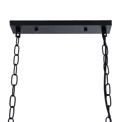 GLOBOSTAR® NEST 01646 Vintage Κρεμαστό Φωτιστικό Οροφής με Ντουί 3 x E27 AC 220-240V IP20 - Μαύρο & Πράσινο - Μ86 x Π38 x Y37cm