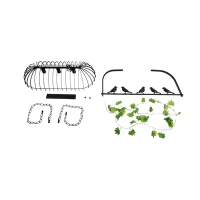 GLOBOSTAR® NEST 01646 Vintage Κρεμαστό Φωτιστικό Οροφής με Ντουί 3 x E27 AC 220-240V IP20 - Μαύρο & Πράσινο - Μ86 x Π38 x Y37cm