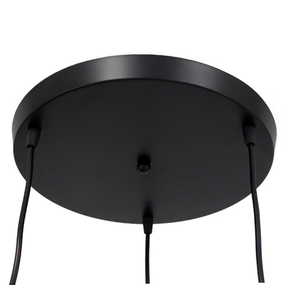 GLOBOSTAR® LITTLE MAN 01655 Μοντέρνο Κρεμαστό Φωτιστικό Οροφής με Ντουί 3 x E27 AC 220-240V IP20 - Μαύρο - Μ45 x Π45 x Υ40cm