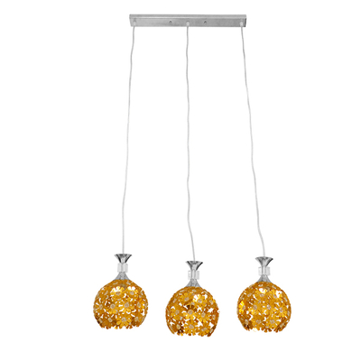 GLOBOSTAR® BOUQUET 01671 Μοντέρνο Κρεμαστό Φωτιστικό Οροφής με Ντουί 3 x E27 AC 220-240V IP20 - Πολύχρωμο - Μ64 x Π18 x Υ24cm