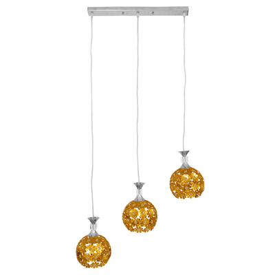 GLOBOSTAR® BOUQUET 01671 Μοντέρνο Κρεμαστό Φωτιστικό Οροφής με Ντουί 3 x E27 AC 220-240V IP20 - Πολύχρωμο - Μ64 x Π18 x Υ24cm