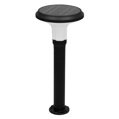 GLOBOSTAR® VEGGIE 12115 Φωτιστικό Κολωνάκι Κήπου LED 10W 500lm 120° με Ενσωματωμένο Φωτοβολταϊκό Panel 6V 2W & Επαναφορτιζόμενη Μπαταρία Li-ion 3.2V 6000mAh με Αισθητήρα Κίνησης-Ημέρας-Νύχτας Αδιάβροχο IP65 Ψυχρό Λευκό 6000K - Γκρι Ανθρακί - Μ26.5 x Π26.5 x Υ60cm - 2 Χρόνια Εγγύηση