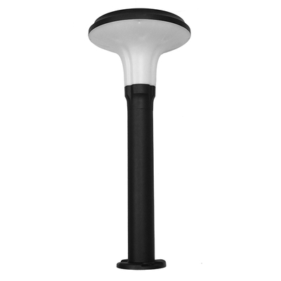 GLOBOSTAR® VEGGIE 12115 Φωτιστικό Κολωνάκι Κήπου LED 10W 500lm 120° με Ενσωματωμένο Φωτοβολταϊκό Panel 6V 2W & Επαναφορτιζόμενη Μπαταρία Li-ion 3.2V 6000mAh με Αισθητήρα Κίνησης-Ημέρας-Νύχτας Αδιάβροχο IP65 Ψυχρό Λευκό 6000K - Γκρι Ανθρακί - Μ26.5 x Π26.5 x Υ60cm - 2 Χρόνια Εγγύηση